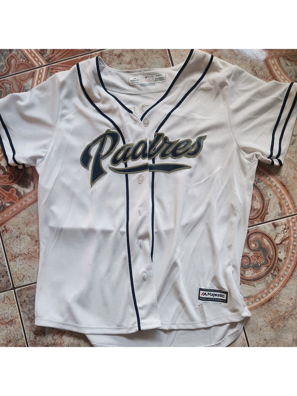 Padres Majestic Baseball Jersey Shields Kids XL